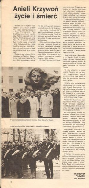 Статья Анеля Кживонь Жизнь и смерть в журнале Przyiazn. 1984 г.